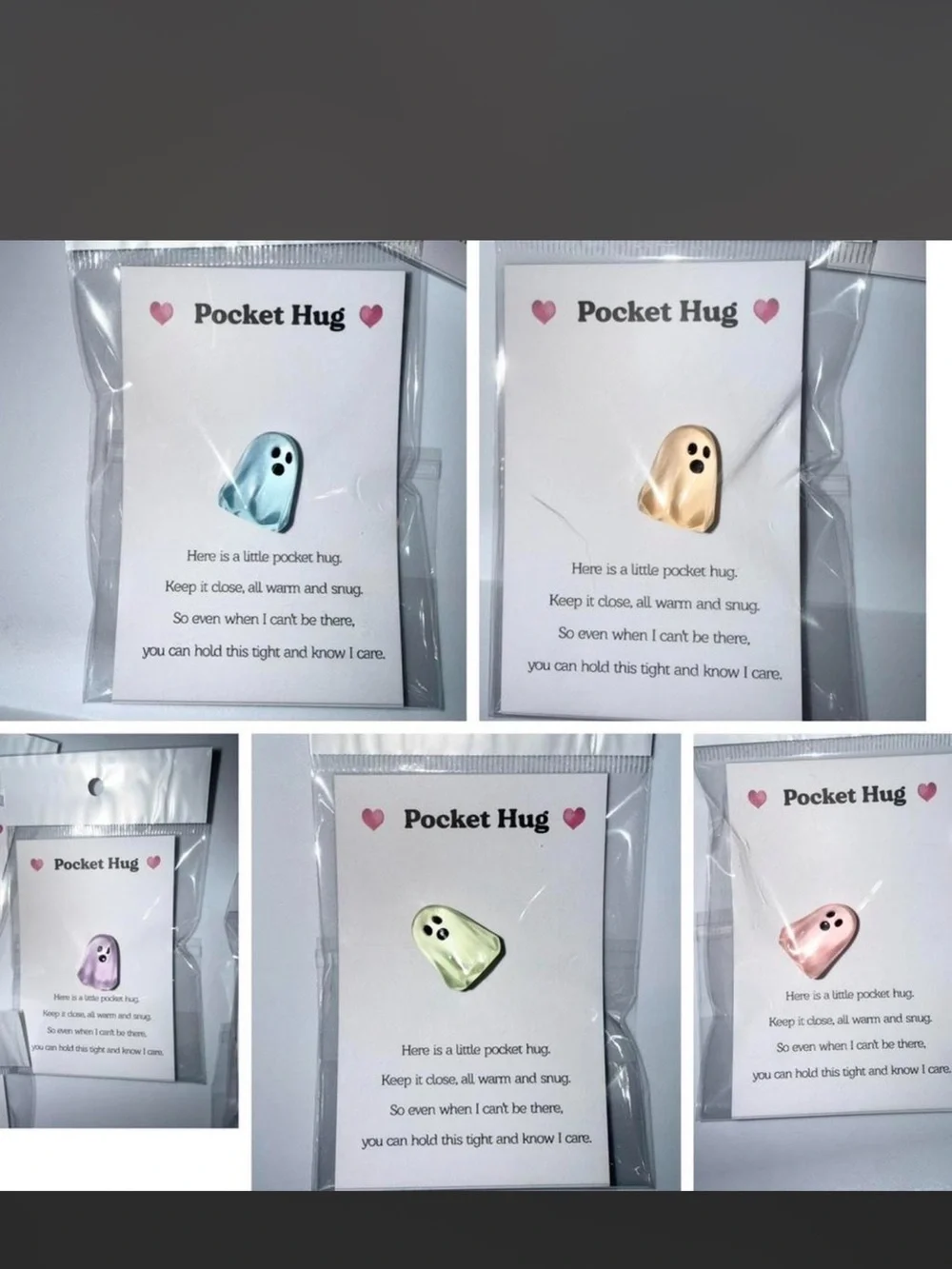 $2 luminous Pocket Hug Ghost hug card $2 WHEN BUNDLED WITH 3 Or More Items